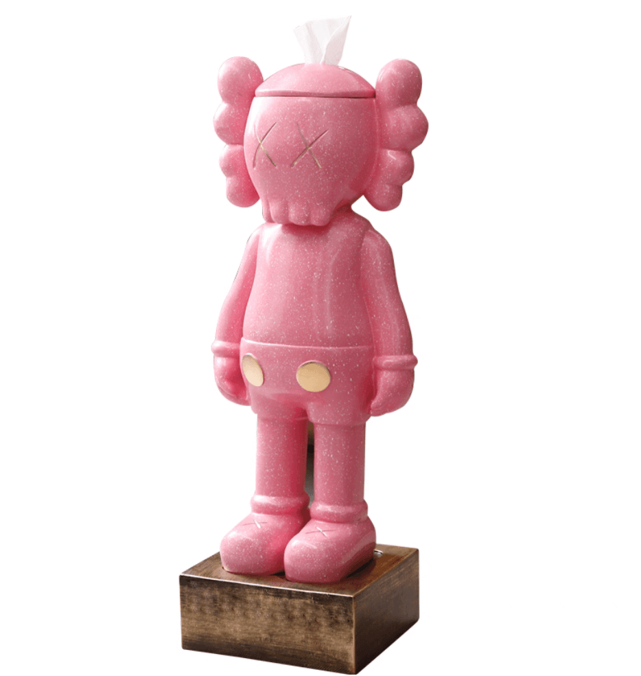 KAWS różowy na chusteczki